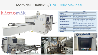 SCM Morbidelli Uniflex S CNC Delik Makinesi
