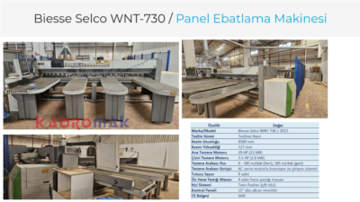 Biesse Selco WNT 730 Asansörlü Panel Ebatlama Makinesi